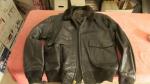Men's Brown/Black Leather Flying Jacket Size 44