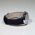 Men's Blue Dial Leather Strap Watch - Zeppelin 8670-4