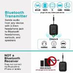 Bluetooth Audio Transmitter Adapter for AirPods & Headphones