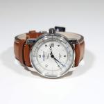 Zeppelin ED.1 GMT Men's Leather Strap Watch