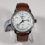 Zeppelin ED.1 GMT Men's Leather Strap Watch