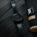 AVI-8 Men's Spitfire Pilot Watch with Leather Strap