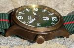 Military Pilot Watch with Brass Case and Japan Movement