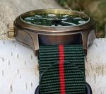 Military Pilot Watch with Brass Case and Japan Movement