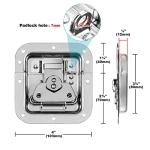 8 Pack Spring Loaded Recessed Butterfly Latches