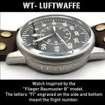 Vintage WW2 Luftwaffe Aviator Watch with Leather Strap