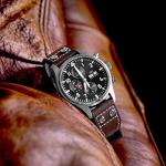 B & R Bands IWC Pilot Style Aviation Watch Band Straps - 20mm 21mm 22mm (20mm, Brown Horween Rivet)