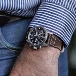 B & R Bands IWC Pilot Style Aviation Watch Band Straps - 20mm 21mm 22mm (20mm, Brown Horween Rivet)