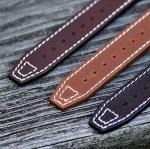 B & R Bands IWC Pilot Style Aviation Watch Band Straps - 20mm 21mm 22mm (20mm, Brown Horween Rivet)