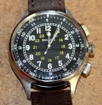 NWOT Bulova A15 Pilot SS Men's Brown Leather Automatic Watch 96A245 [026WEI]