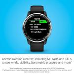Garmin D2™ Air X10, Touchscreen Aviator Smartwatch with GPS, Aviation Weather, Call and Text, Health and Wellness Features and More, Black