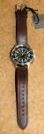 NWOT Bulova A15 Pilot SS Men's Brown Leather Automatic Watch 96A245 [026WEI]