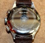 NWOT Bulova A15 Pilot SS Men's Brown Leather Automatic Watch 96A245 [026WEI]