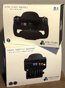 Honeycomb Alpha Yoke and Bravo Throttle Combo