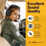 KORE Aviation P1 Pilot Headset – Black