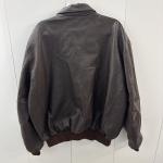 A-2 XL Long Brown Goat Skin Flight Jacket