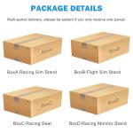 Anman Flight Racing Cockpit with Adjustable Monitor Stand