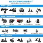 Anman Flight Racing Cockpit with Adjustable Monitor Stand