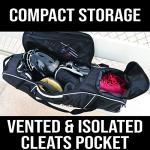 Athletico Wheeled Baseball and Softball Gear Bag