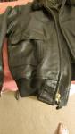 Men's Brown/Black Leather Flying Jacket Size 44