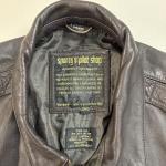 A-2 XL Long Brown Goat Skin Flight Jacket