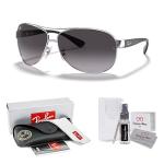 Ray-Ban Silver Gradient Aviator Sunglasses with Kit