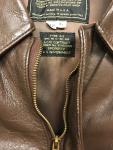 Classic A-2 Brown Goatskin Leather Bomber Jacket
