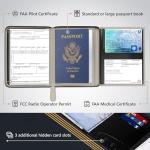 V2 Real Leather Pilot Document Holder Wallet