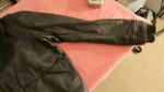 Men's Brown/Black Leather Flying Jacket Size 44