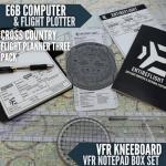 Pilot Kneeboard with E6B Flight Computer and Notepad