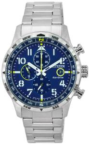 Citizen Eco-Drive Stainless Steel Pilot Watch