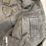 A-2 XL Long Brown Goat Skin Flight Jacket