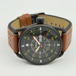 Men's ROGUE Aviator Style Black 44mm Watch