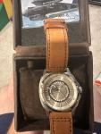 AVI-8 Curtiss Tomahawk Silver Dial Leather Watch
