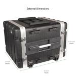 Multicomp PRO 19" ABS Flight Case 7U 17" Depth