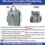 Blue Tactical Flight Bag - Parachute Style
