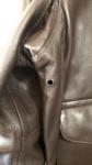Men's Vintage Leather Bomber Jacket - Size Large