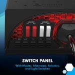 Honeycomb Alpha Flight Controls Yoke and Switch Panel