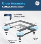 Digital Bathroom Scale with LED Display and Tape Measure