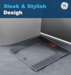 Digital Bathroom Scale with LED Display and Tape Measure