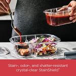 Rubbermaid Brilliance 2-Compartment Meal Prep Containers