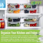 Strong & Healthy Glass Meal Prep Containers, 4 Pack