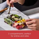 Rubbermaid Brilliance 2-Compartment Meal Prep Containers