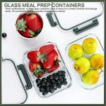 10 Pack 30 oz Glass Meal Prep Containers