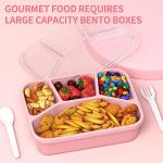 4-Pack Bento Box Meal Prep Containers