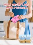 Rubierine Reusable Portion Control Meal Containers Set