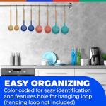 Silicone Portion Control Spoons - 8 Pack Set