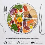9" Portion Control Plate for Healthy Eating