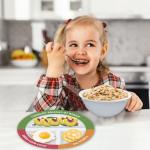 4-Piece Portion Control Plates and Bowls Set