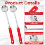 2 OZ Stainless Steel Portion Control Spoons - 8 Pack